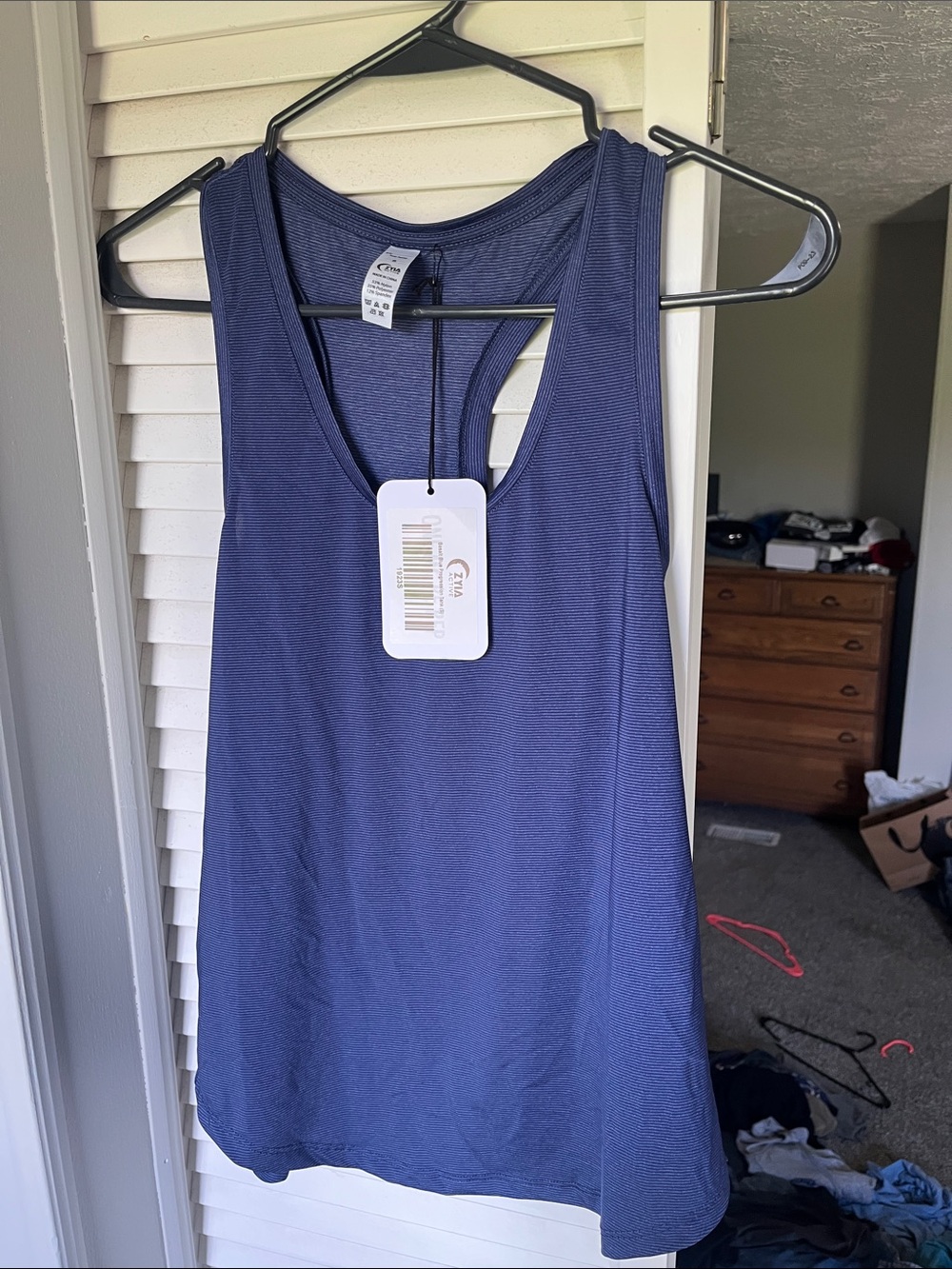 ZYIA Basalt Blue Racerback Tank